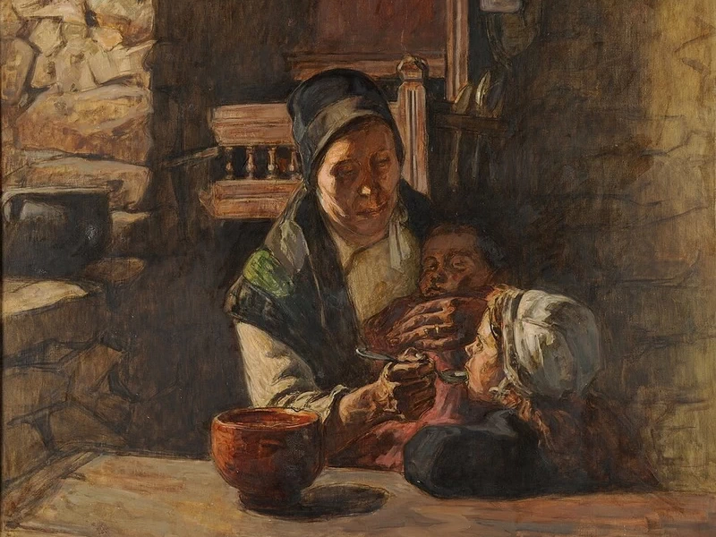 1861-Germain David-Nillet - La madre - Museum of Fine Arts of Reims